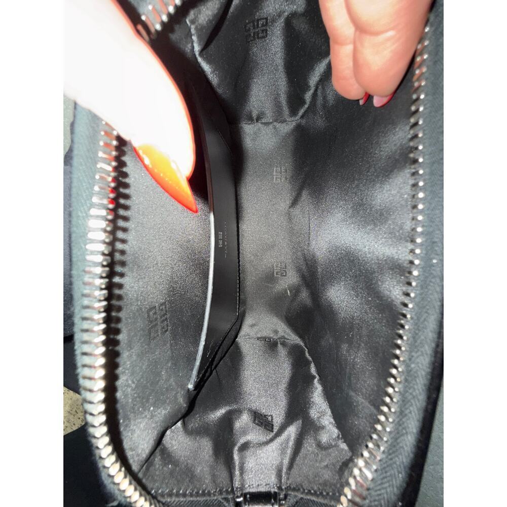 Givenchy Mini Antigona Crossbody Bag Black Leather Silver Hardware Strap - Picture 2 of 8